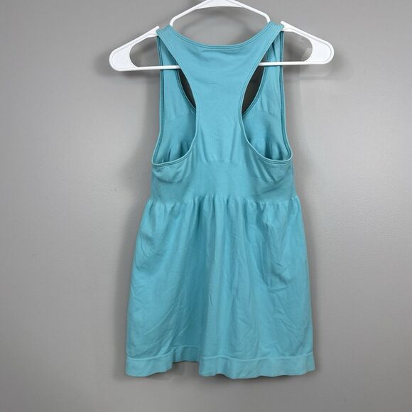 Athleta Tank Top Womens Medium Blue Racerback Empire Waist Workout Athleisure - Picture 5 of 9